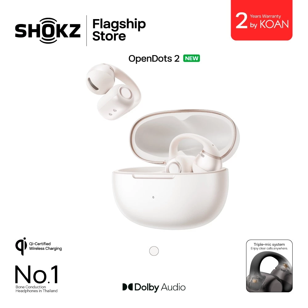 หูฟังไร้สาย Shokz OpenDots 2 Open-Ear Clip-On thumbnail 4