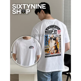 เสื้อยืดผ้าคอตตอน M-4XL พิมพ์ลาย " Corgi " พร้อมส่ง