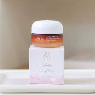 🪹🧡 | พร้อมส่ง+แพ็กเกจใหม่ | ครีมอริสต้า 15 กรัม ARISTA GLOWING CREAM NIGHT ลดริ้วรอยจุดด่างดำ กระชับรูขุมขน ผิวกระจ่างใส
