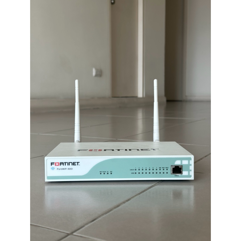 Fortinet FortiGate 60E Network Security Firewall ฟอร์ติเน็ต FG-60E FortiWiFi 60D พร้อม อแดปเตอร์ / A