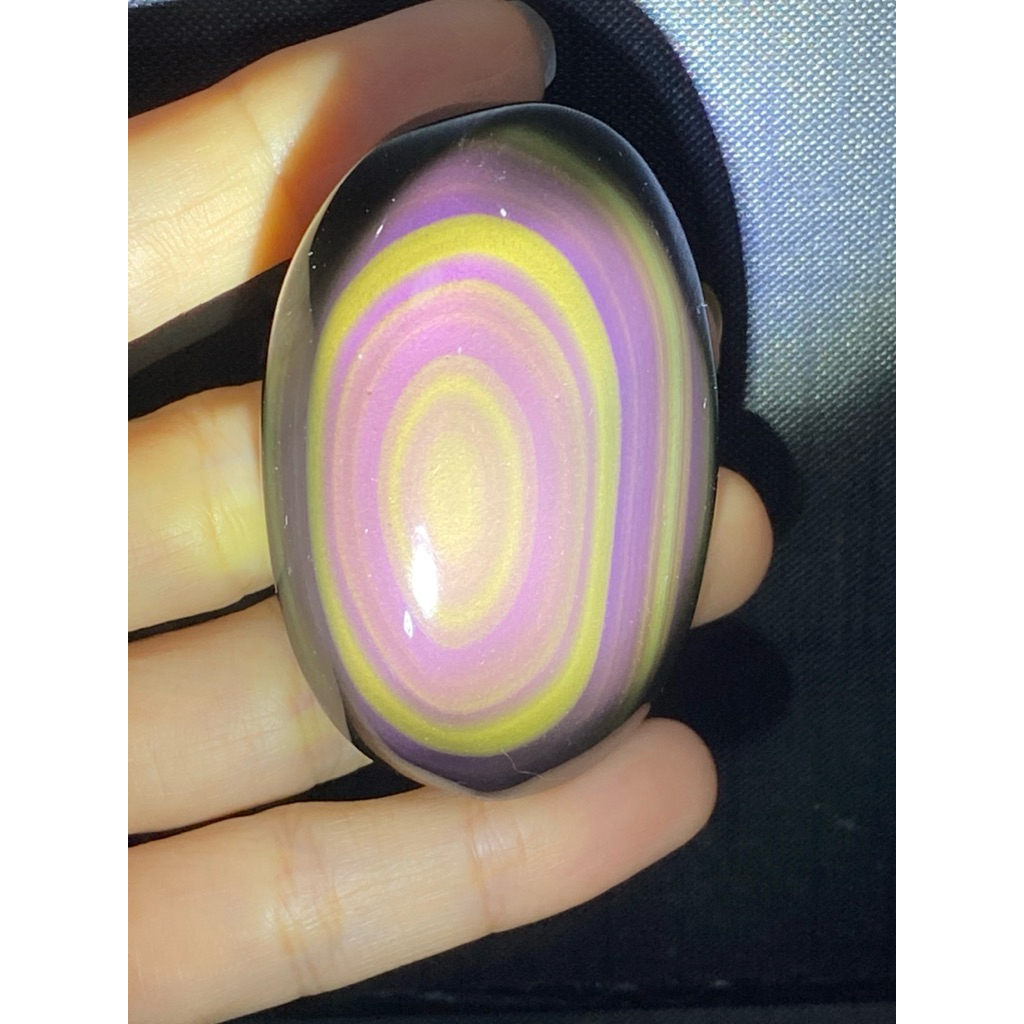 🌈🛡️เรนโบว์ ออบซิเดียน (Rainbow Obsidian)✨เหลือบรุ้ง เหลือบเขียว สวยงาม  "เครื่องดูดฝุ่นพลังงานลบ"