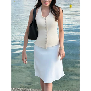 SEASON STUDIO - SATIN MIDI SKIRT / กระโปรงมิดิ ผ้าซาติน