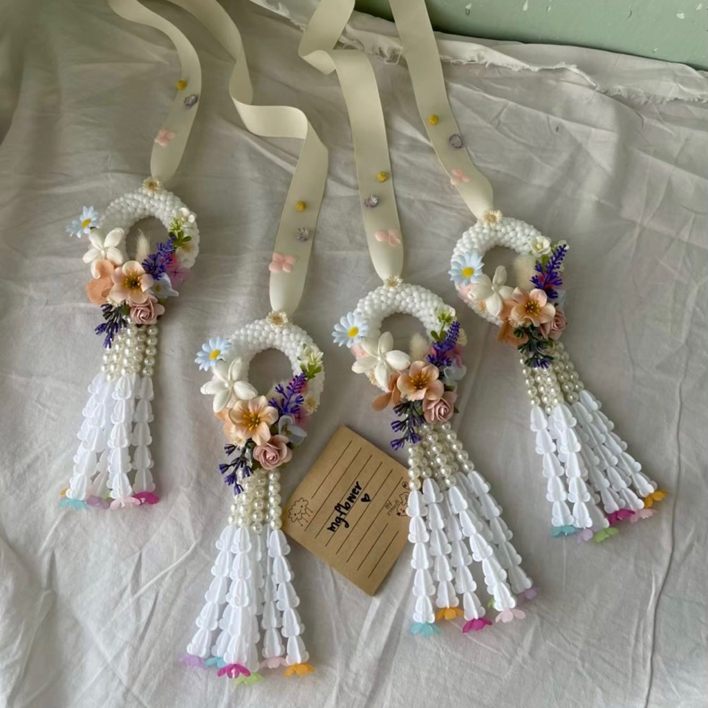 📌มีงานพร้อมส่งกดสั่งได้เลยได้เป็นคุ่ชาย-หญิง📌 มาลัยบ่าวสาวมาลัยคล้องคอบ่าวสาว