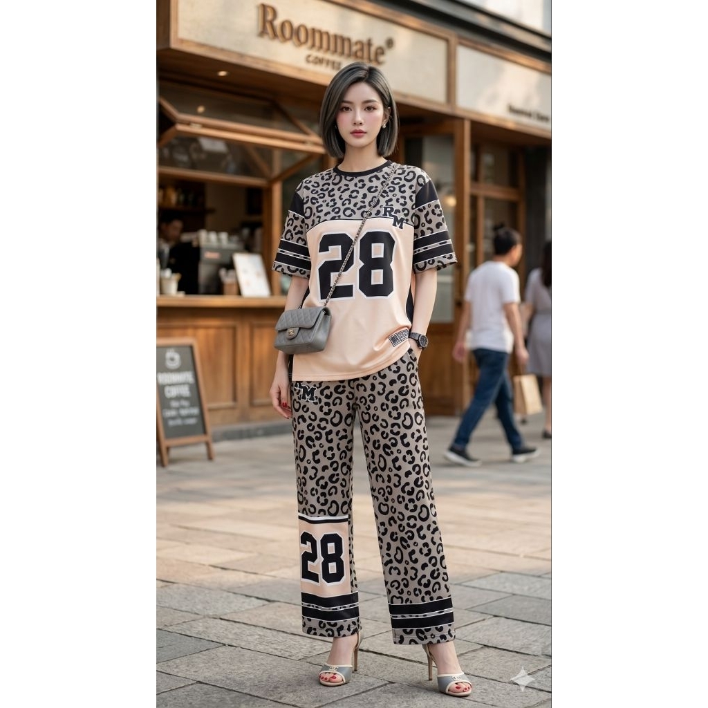 ROOMMATE SP03  ชุดเซตผ้าสกูบา รุ่นขากระบอก