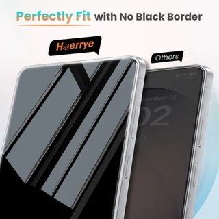 Hoerrye ขอบใส ฟิล์มกระจก Samsung Galaxy S26Ultra S25/S24Ultra การป้องกันการตก Clear กันมอง ฟิล์ม for S25FE S24FE A57 A56