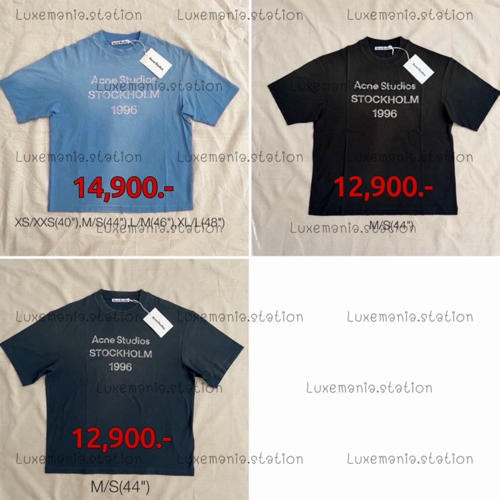 🇹🇭👜[พร้อมส่ง]: New!! AcneStudios T-shirt Stockholm สีอัพเดทล่าสุด‼️ก่อนกดสั่งรบกวนทักมาเช็คสต๊อคก่อนนะคะ‼️