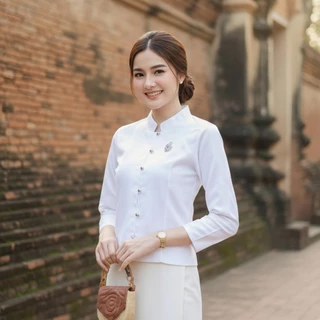 เสื้อพื้นเมืองหญิง จิตรลดา ผ้าฝ้ายเกรดA เนื้อนุ่มใส่สบาย