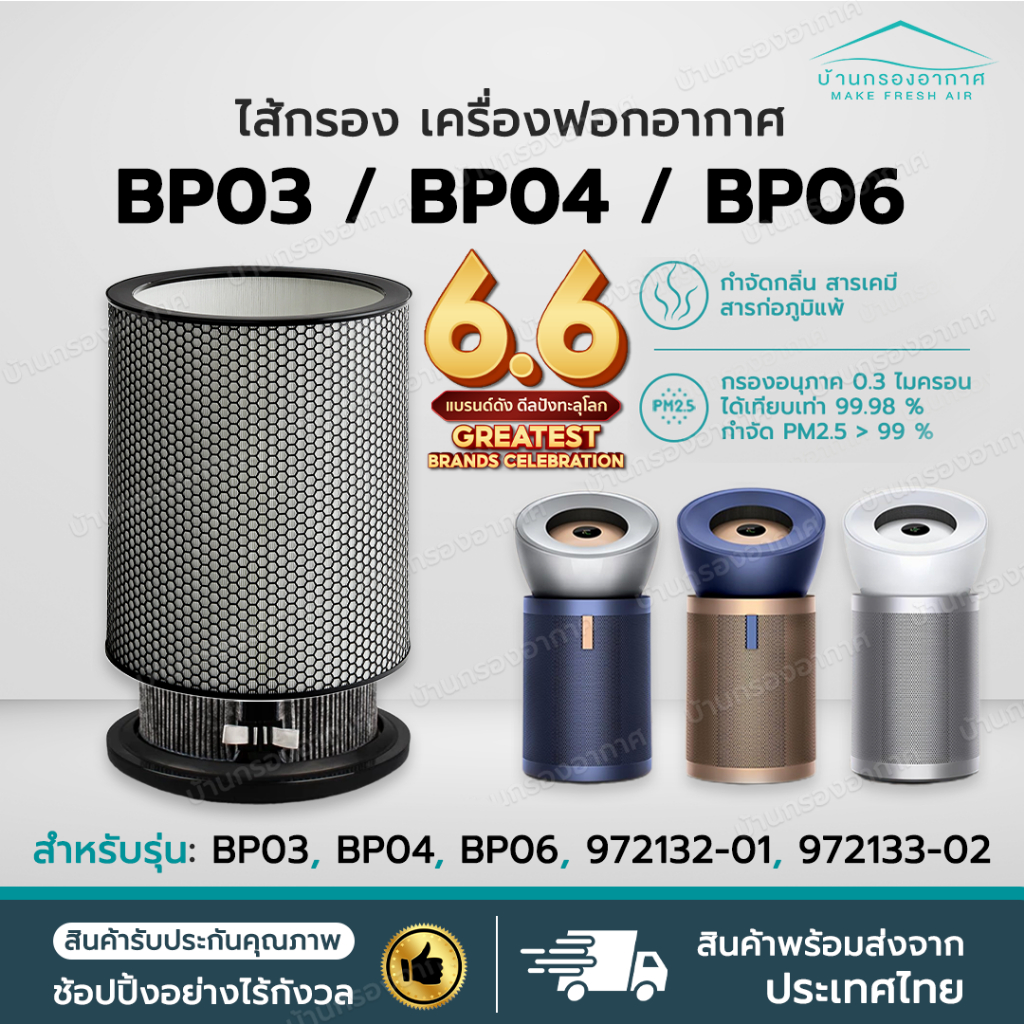 ถูกสุด✅ ไส้กรองอากาศ Pure Cool Tower BP03 BP04 BP06 ฟิลเตอร์ HEPA เครื่องฟอกอากาศ ไส้กรอง พัดลมฟอกอากาศ ป้องกัน PM2.5