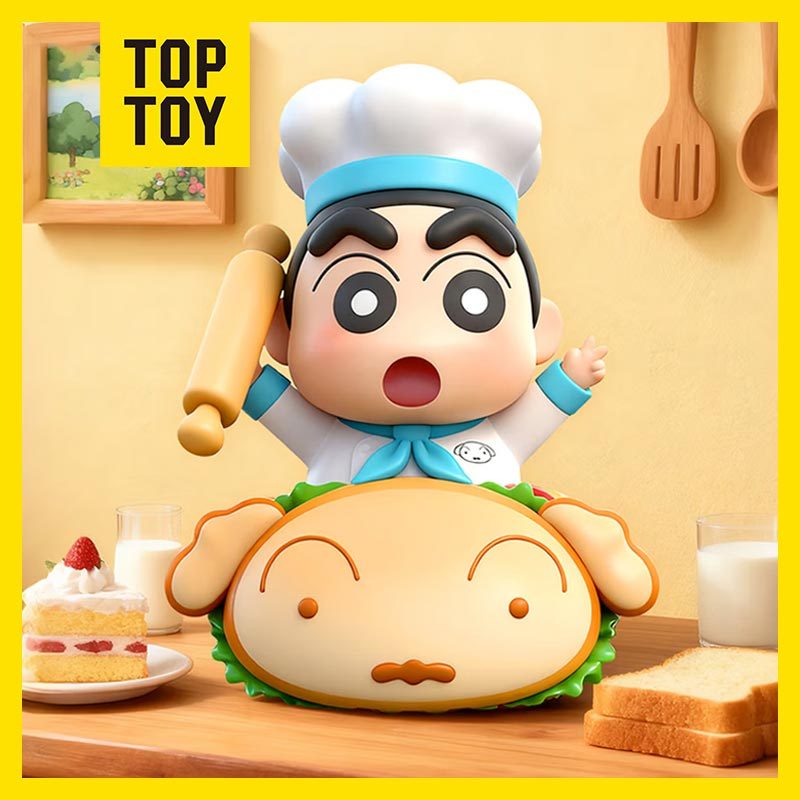 TOPTOY x CRAYON SHIN CHAN Delicious Kasukabe Series Figures Blind Box ของเล่นฟิกเกอร์ ฟิกเกอร์สะสม ของขวัญวันเกิด
