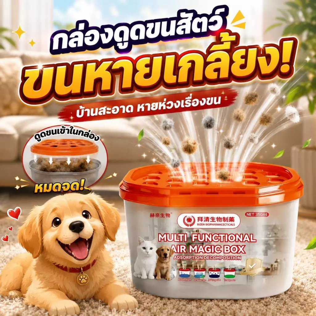 🐾ขนสัตว์เลี้ยงหายปุ๊บใน 1 วิ!⚡กำจัดขนสัตว์เลี้ยง ดูดขนสัตว์เลี้ยง กำจัดขนสัตว์เลี้ยงง่ายๆ ดับกลิ่น ป้องกันกลิ่น 350ml