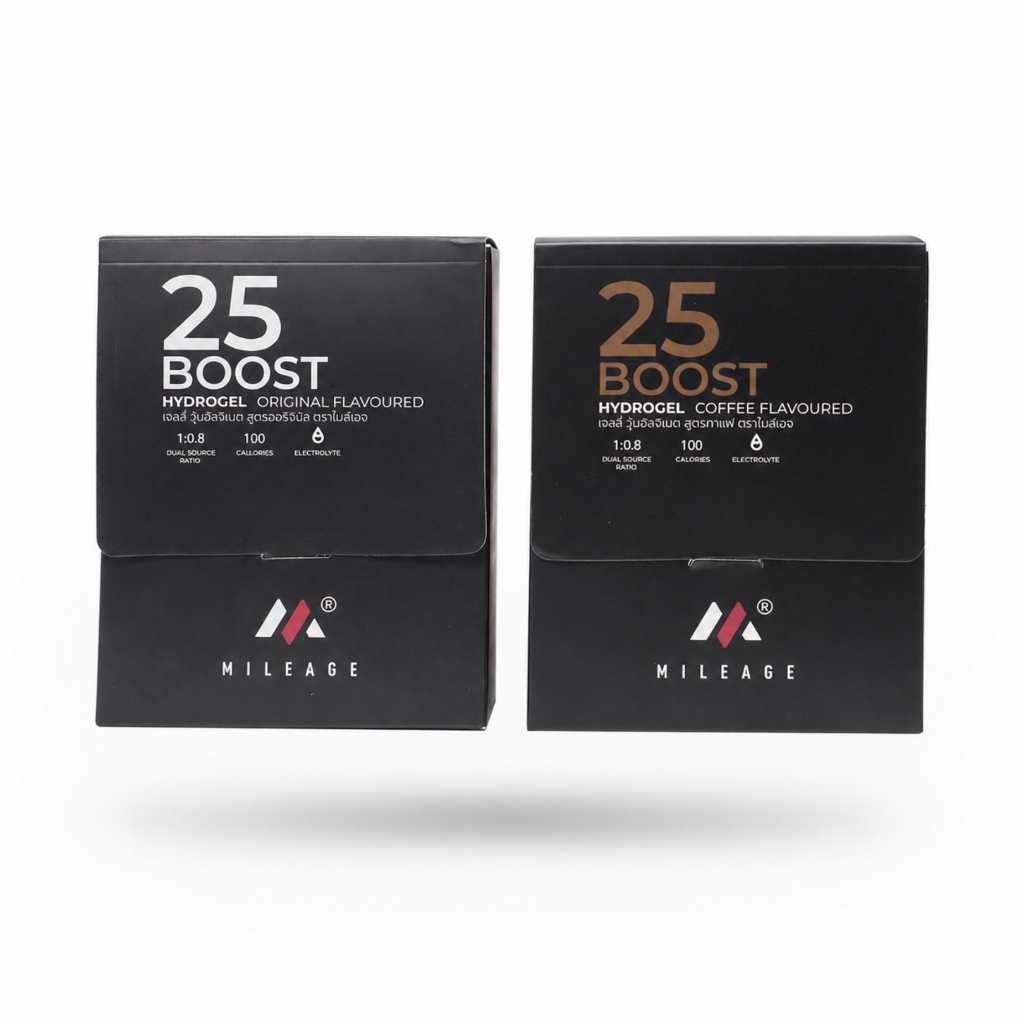 [กล่อง10ซอง] 25BOOST Mileage Hydrogel เจลให้พลังงาน สำหรับเล่นกีฬา