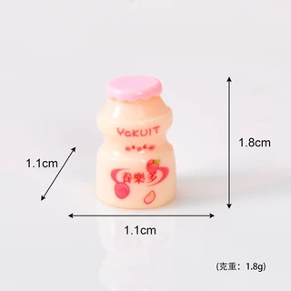 ่J265 ขวดเครื่องดื่มจำลองรูปทรงยาคูลท์แพ็คละ6ชิ้น