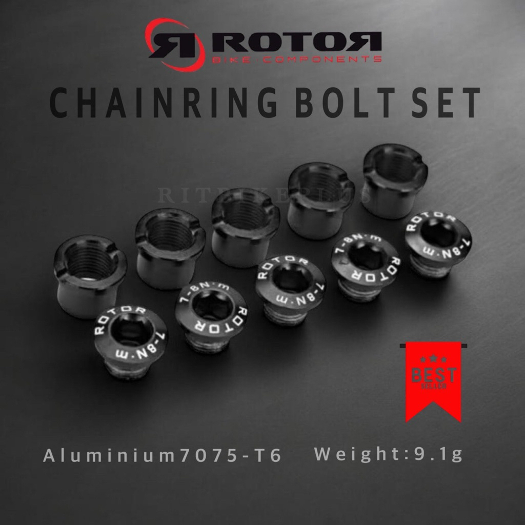 น็อตใบจาน ROTOR 5 รู  เป็นชุด 5 ตัว สำหรับใบจาน 2 ใบ น้ำหนักเบา Rotor Bolt Set (5bolt/5nuts)