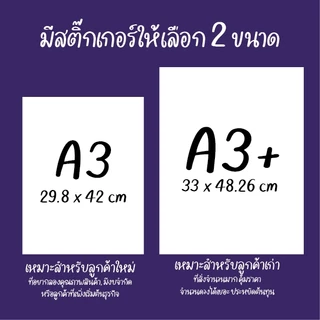 สติ๊กเกอร์PPกันน้ำ 100% //แช่น้ำได้//ทางร้านมีแบบสำเร็จรูป เปลี่ยนข้อความได้//ขั้นต่ำ 5 แผ่นต่อ 1 แบบ