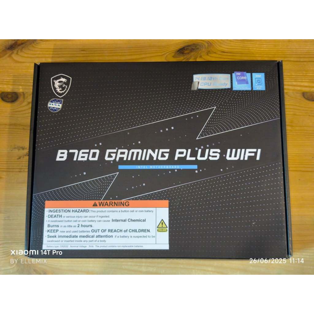 MAINBOARD (LGA1700) MSI B760 GAMING PLUS WIFI DDR5 เมนบอร์ดมือสอง ครบกล่อง ใช้งานปกติ ประกันศูนย์ไทย