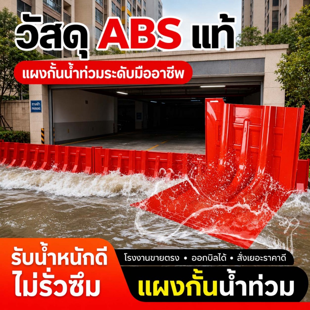 [พร้อมส่ง]แผ่นกั้นน้ำท่วม แผ่นกันน้ํา ABS แข็งแรง ทนทาน เพียงแค่ยกวางก็ติดตั้งได้แล้ว