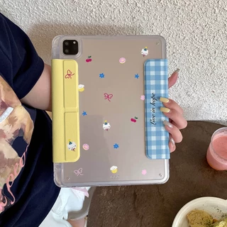 🚚ส่งใน 24 ชม🚚เคส iPad พับแบบ Y Gen10 Air13 Air8 ที่ใส่ปากกา โบว์เชอร์รี่ลูกแมว เคส iPad Gen11 Air7