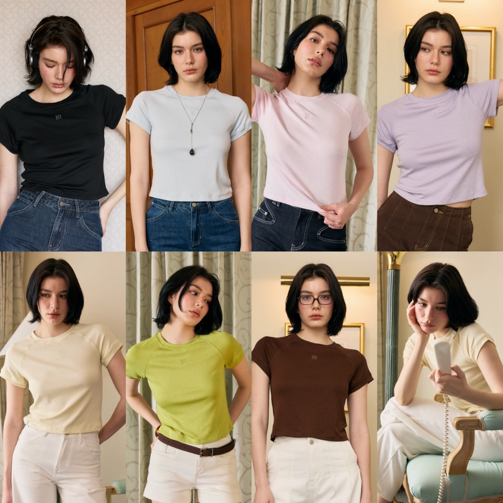 (พร้อมส่ง) CHUUCHOP - (S-6XL) Essential Tee เสื้อยืดเบสิก เก็บทรงสวย ผ้านุ่ม ใส่สบาย ใส่ได้ทุกวัน (C8598)