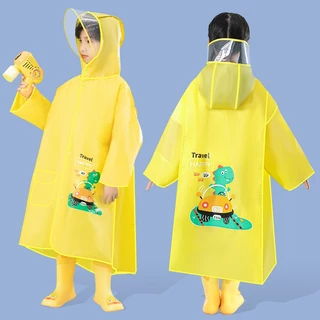 Babyonline(Y279)P2newF1 (ส่งด่วน1วัน)เสื้อกันฝนเด็กลายการ์ตูน พกพาสะดวก เด็กอนุบาล เด็กประถมใช้ได้