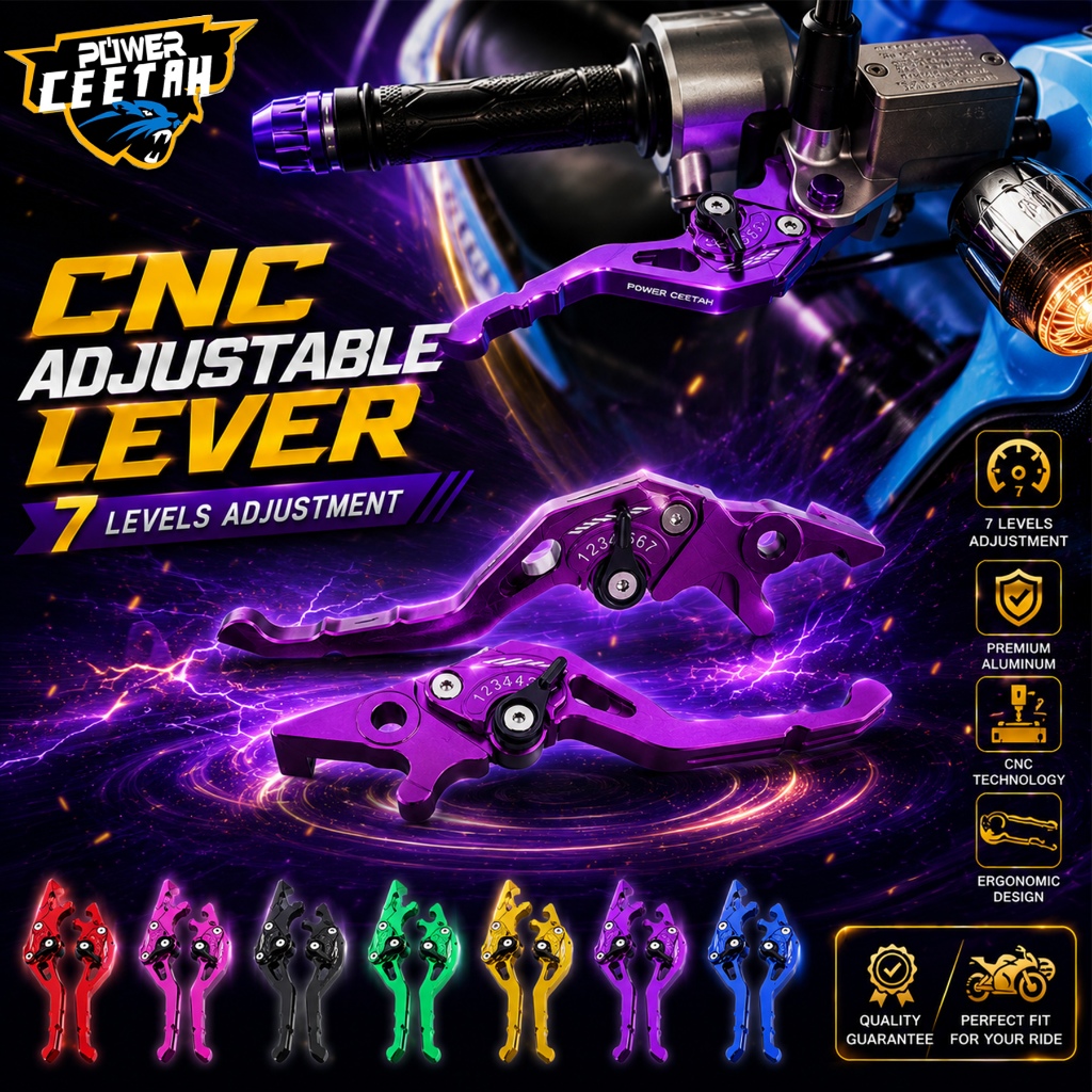 มือเบรค RCP PCX/Click110i-125i（12-14）/Zoomer/Scoopy i/ADV150-160 มือเบรคแต่ง ปรับ7ระดับ อลูมิเนียม 7สี รับประกันคุณภาพ