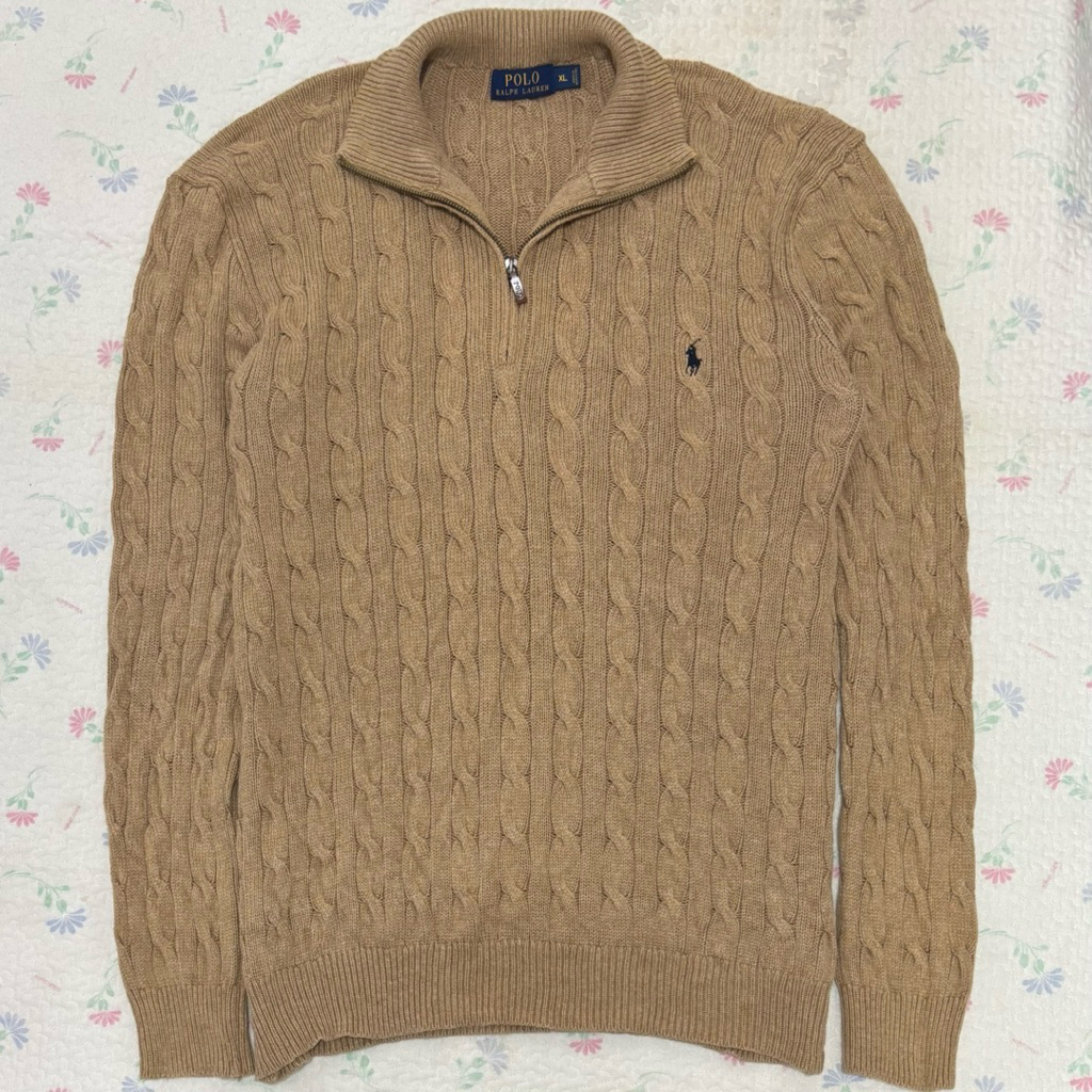Polo Ralph Lauren Cable Knit Quarter Zip Sweater