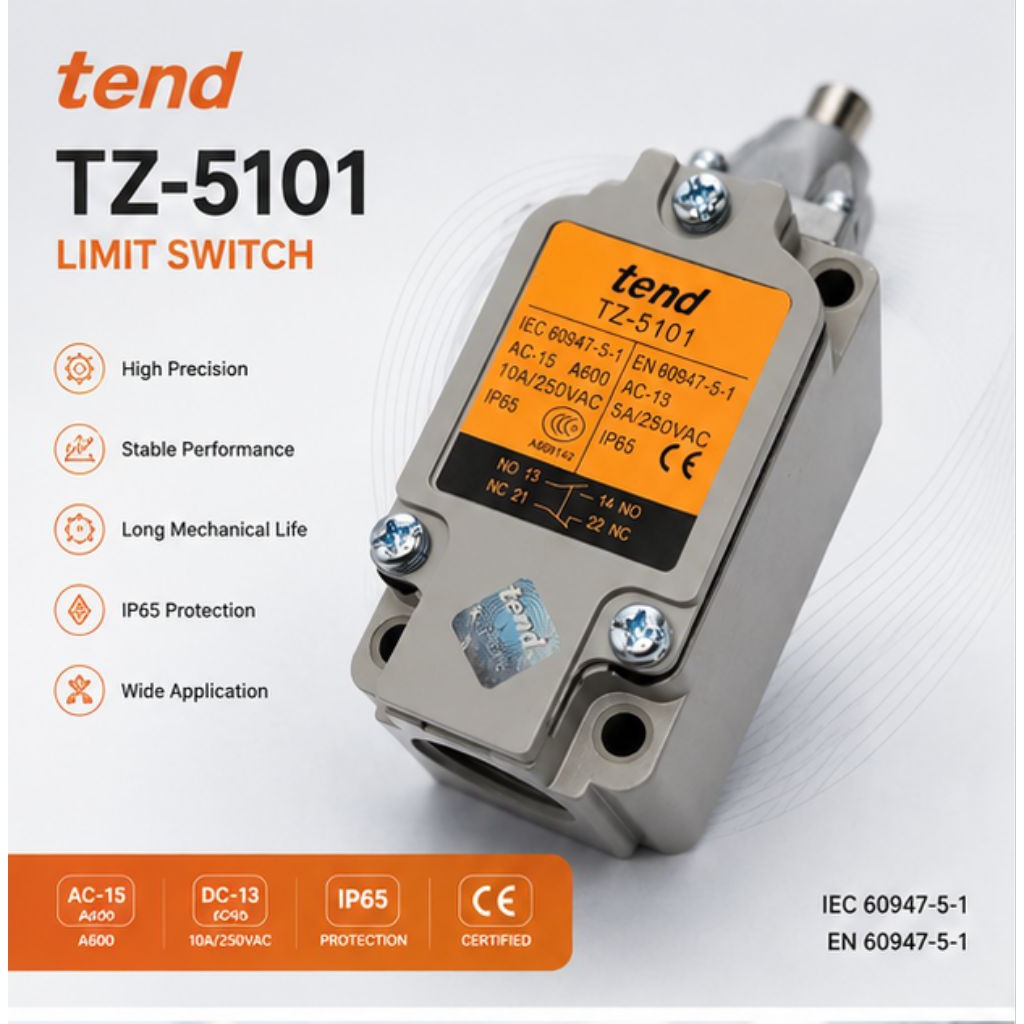 สั่งเลย TZ5101 มิตสวิตช์ (Limit Switch) รุ่น Tend TZ-5101 สินค้าพร้อมส่งออกจากกทม