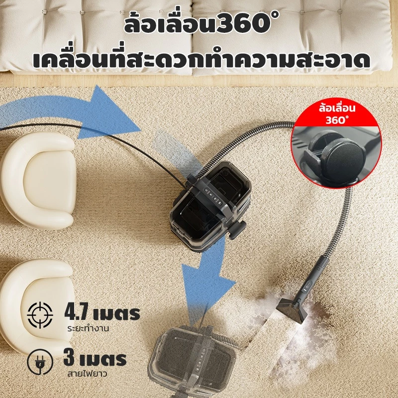 เครื่องซักพรมและโซฟา ระบบอุณหภูมิสูง thumbnail 8