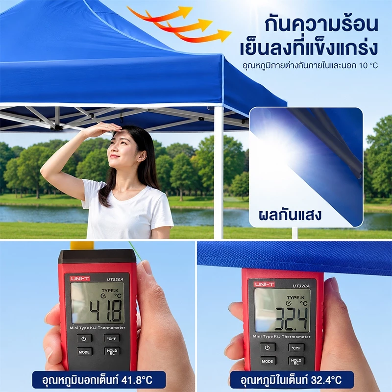 Nomad Nest เต็นท์ขายของ 2x3 / 3x3 ผ้า 2000D thumbnail 5