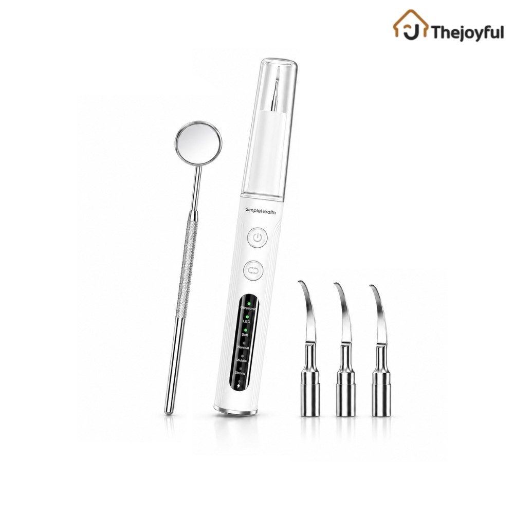 Thejoyful ที่ขูดหินปูนไฟฟ้า เครื่องขูดหินปูนไฟฟ้า ขัดฟัน  tooth scaler ขจัดคราบ อัลตราโซนิก ปลอดภัย รับประกัน 2ปี