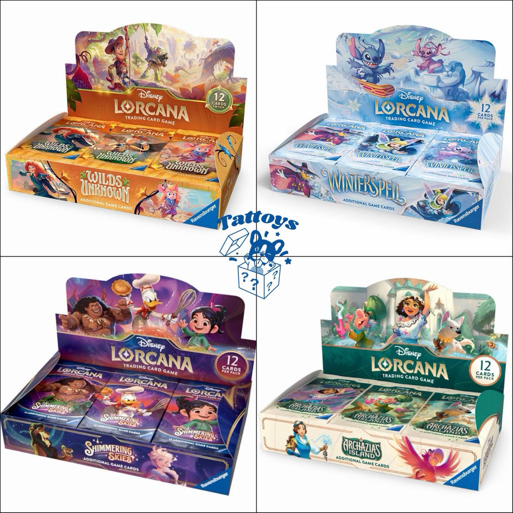 (พร้อมส่งในไทย🇹🇭 : ซองสุ่ม) รวมการ์ด Disney Lorcana Booster Pack Ver.Eng