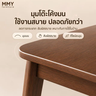 MMY โต๊ะยาว160CM ไม้เนื้อแข็งส หลายที่นั่ง ไตล์เรียบง่าย โต๊ะทำงาน โต๊ะในห้องนอน เหมาะสำหรับทำงานที่บ้าน