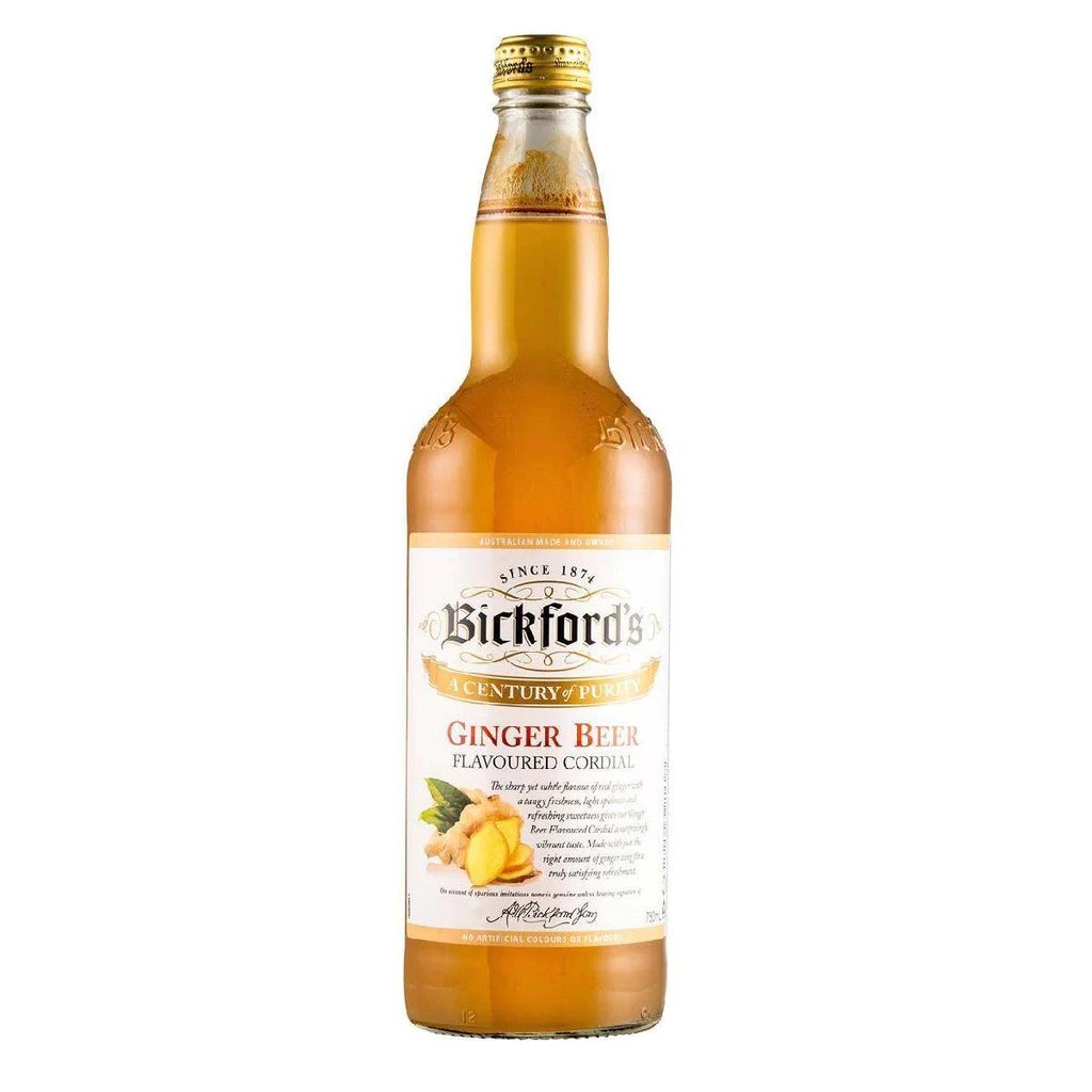 Bickford's Ginger Beer Cordial 750 ml 1 bottle บิกฟอร์ด จินเจอร์เบียร์ 750 ml 1 ขวด