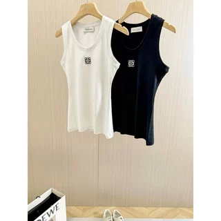 （24hส่งจากคลังไทย）เสื้อกั๊กเซ็กซี่ ลายพิมพ์ศิลปะเรียบง่าย สวยเรียว ใส่คู่อะไรก็ได้