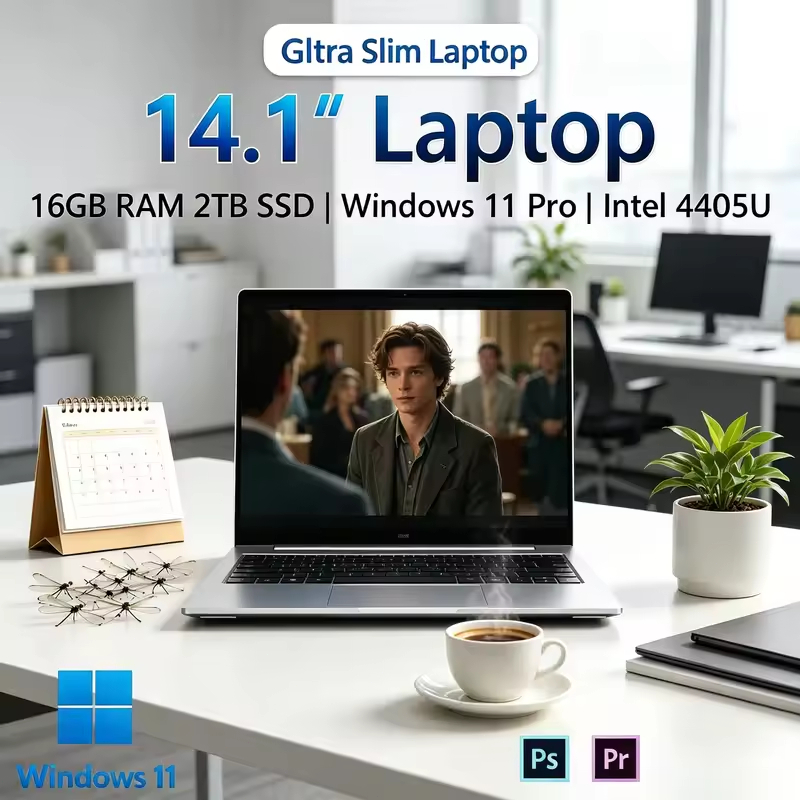 แล็ปท็อปใหม่ 14.1inch/15.6 inch laptop แล็ปท็อป Intel 4405U / i3-8650U notebook Windows 11 Leno brand เกมแล็ปท็อป