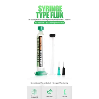 ฟลักซ์หลอด บัดกรีเชื่อมขั้นสูงน้ำมัน RL-421S Flux 10cc ง่ายต่อการใช้งาน เหมาะเนื่องจากมีความหนืดสูง จึงใช้งานได้สะดวกมาก
