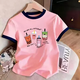เสื้อยืดสำหรับสาวอวบ ลายน่ารัก แขนสั้น คอกลม รูปแบบหลากหลายความหลากหลายของรูปแบบ ป้ายเชอร์รี่ มีสีมากขึ้น ทุกวัน ทันสมัย