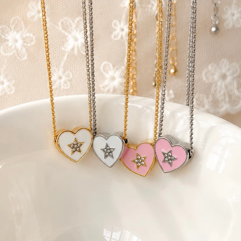 Socrush.bkk | DARLING STAR necklace | SN-106 | สร้อยคอ หัวใจ ดาว