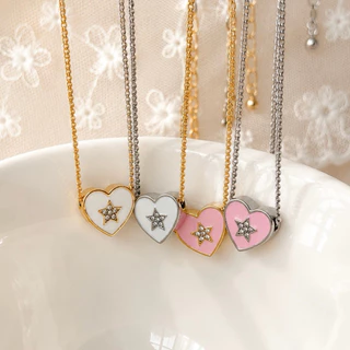 Socrush.bkk | DARLING STAR necklace | SN-106 | สร้อยคอ หัวใจ ดาว
