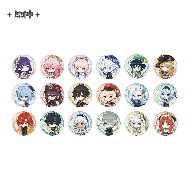 [ พร้อมส่ง / Official ] Genshin Impact Starlight Reverie Event - Badge เกนชิน เข็มกลัด Zhongli Nahid