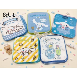พร้อมส่ง ผ้าเช็ดหน้า เซต 5 ชิ้น มี 2 ไซส์ (15x15cm.) กับ (20x20cm.)