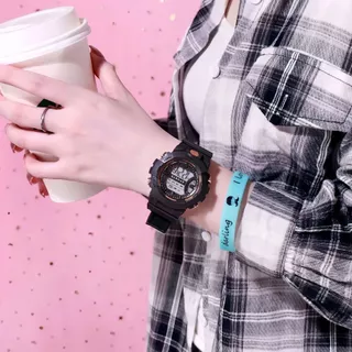 นาฬิกาแฟชั่นนักเรียน ผู้หญิงนักกีฬาสำหรับผู้ชายผู้หญิงดิจิตอลกีฬา