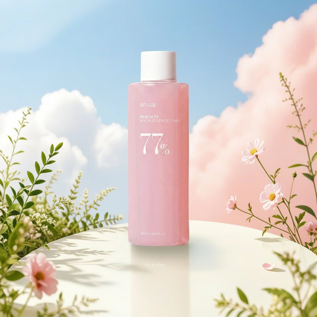 Anua Peach 77% Niacin Essence Toner, Brightening Hydrating Facial Toner 250ml
