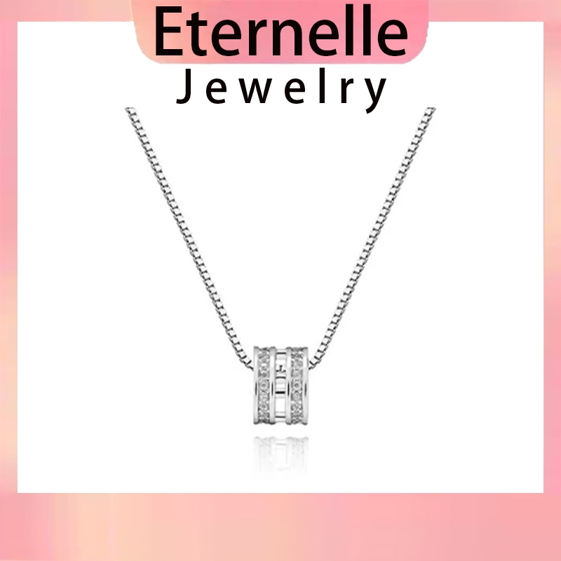 Eternelle✨ สร้อยคอทองคำขาวพร้อมจี้ H สีเงินดีไซน์เปลือกหอยวันเกิดแบบโบฮีเมียนปรับได้สำหรับผู้หญิง