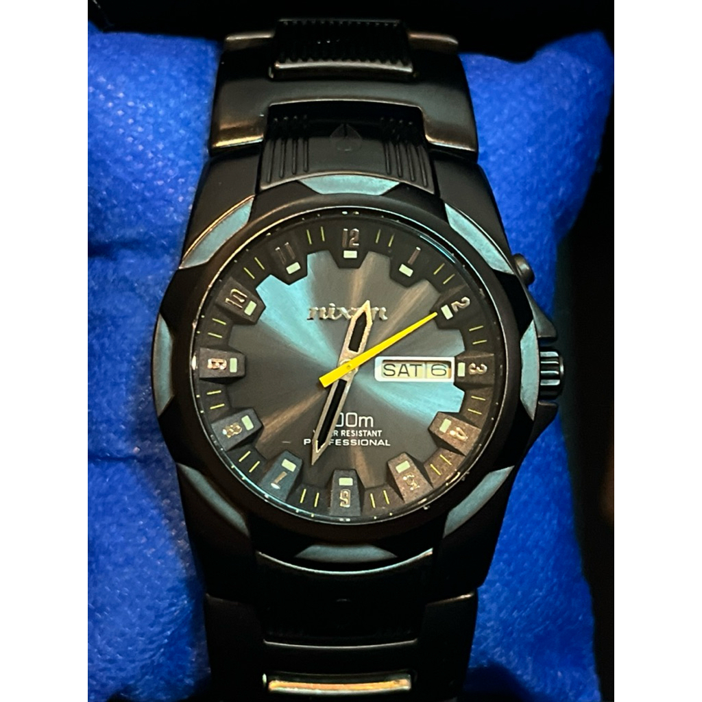นาฬิกาข้อมือ ยี่ห้อ Nixon "Black SS Rover" watch มือสองญี่ปุ่น (สภาพ 98%) คัดพิเศษ ของแท้จากญี่ปุ่น 