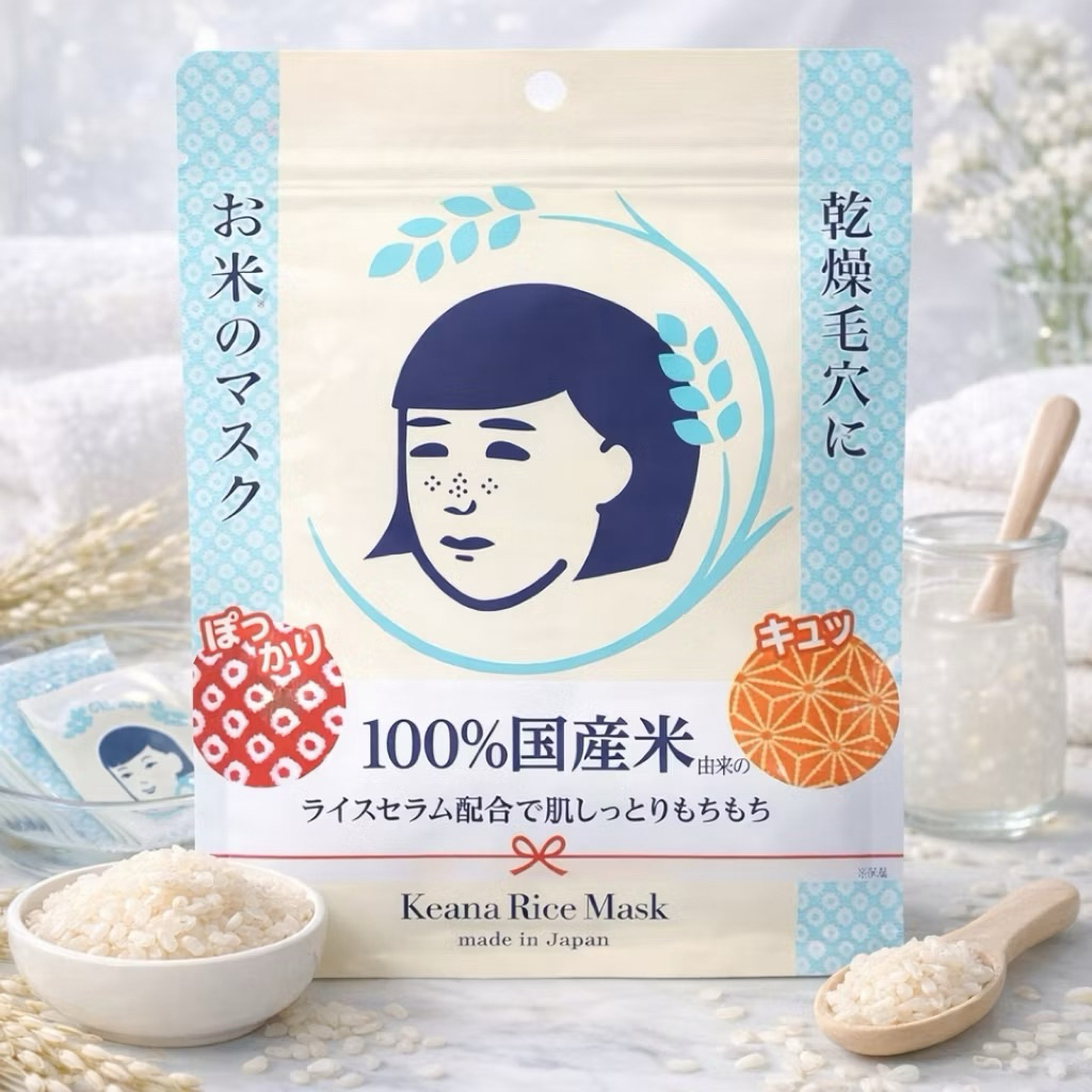(มีของพร้อมส่งในไทย🇹🇭) มาส์กหน้า Keana Nadeshiko Rice Mask (มาส์กข้าวญี่ปุ่น) งานแท้100%