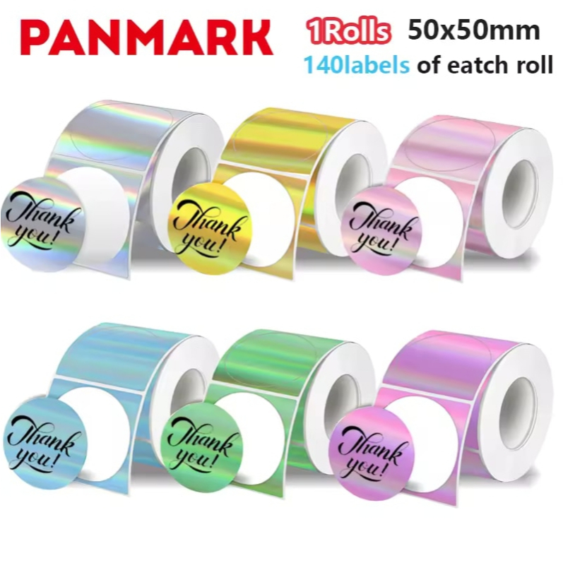 1 ม้วน ฉลากความร้อนโปร่งใส M110 สำหรับ Phomemo M110 / M200 / M120 / M220 E210 P50 DETONG P1