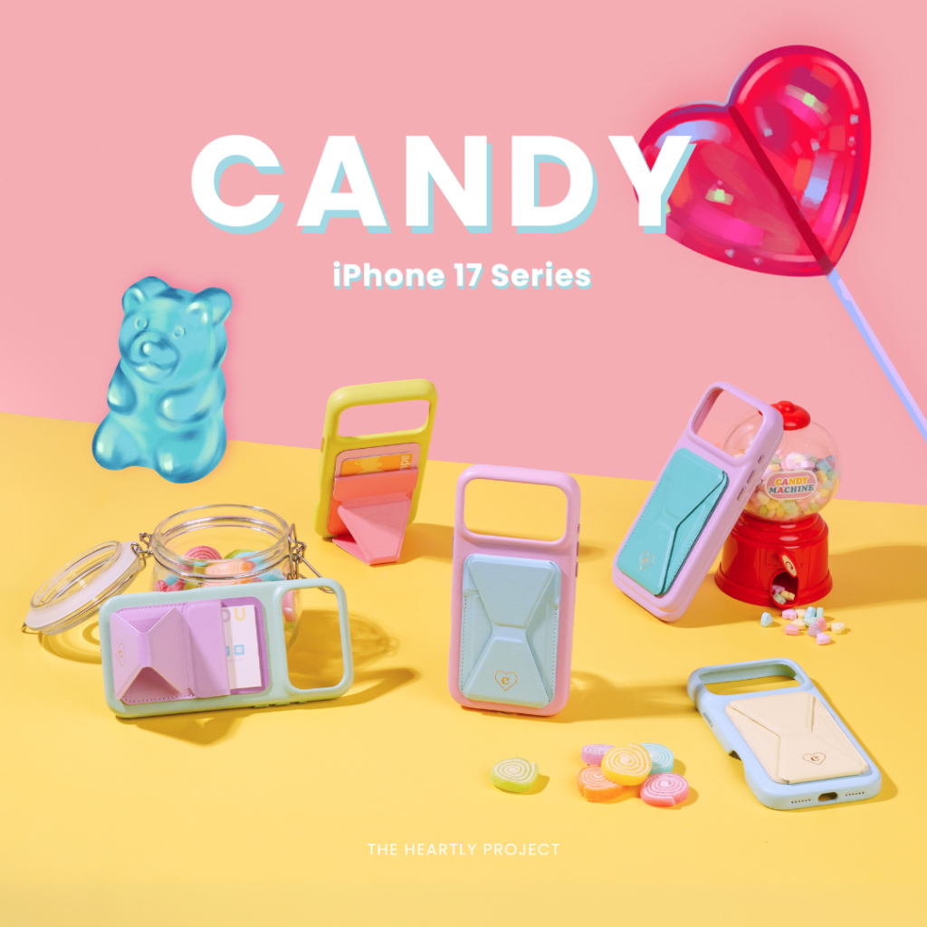 CANDY Cardholder iPhone Case 17 Series 🍭💖 by The Heartly Project