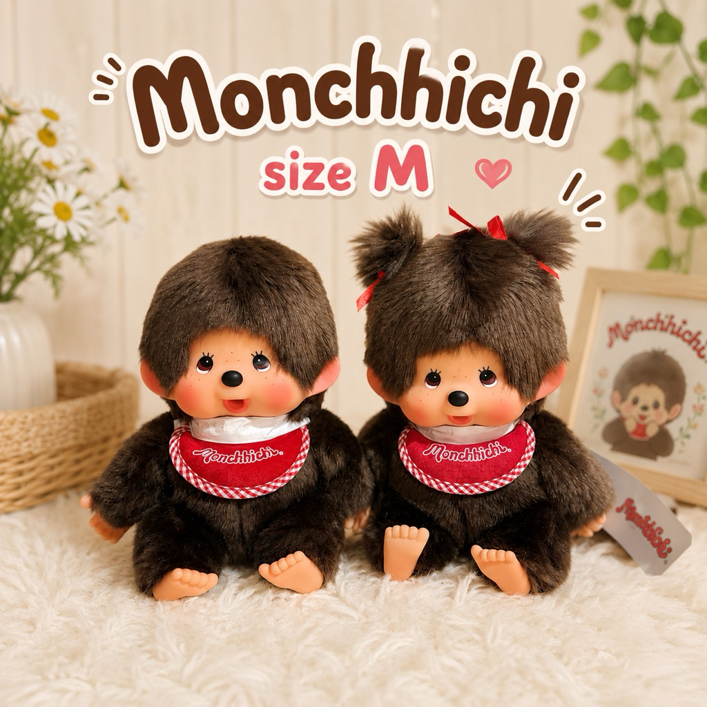 [พร้อมส่งด่วน!]Monchhichi Original ตุ๊กตาม่อนชิชิ ออริจินอล ทุกไซส์ ทุกขนาด ของแท้100%