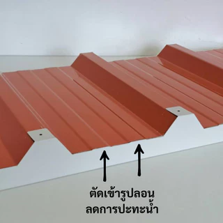 แผ่นปิดเชิงชาย เมทัลชีท พียูโฟม ลอน#760 หนา1 นิ้ว (สีขาว)