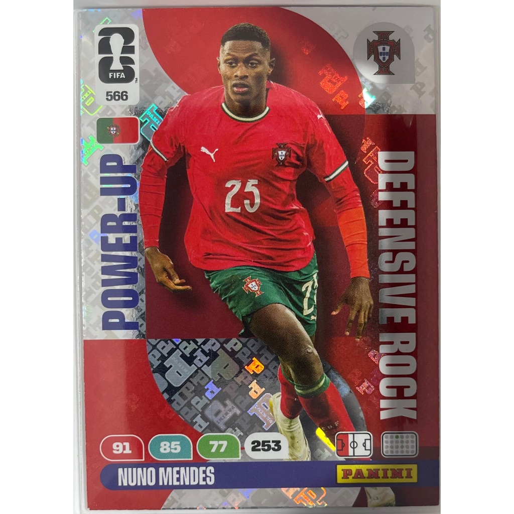 Panini FIFA World Cup 2026 Adrenalyn XL - 566 - Nuno Mendes (Portugal) - Defensive Rocks Card
